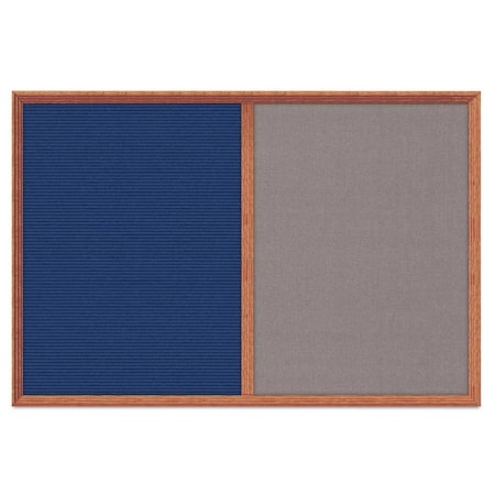 United Visual Products Enclosed Corkboard, 1 Door, 60"x36", 4" Fra, UV3424-BLACK-BUFF UV3424-BLACK-BUFF